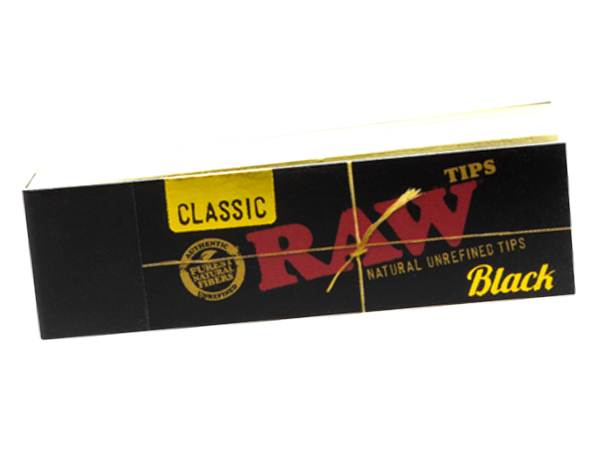 Raw Black Perforated Filter Tips